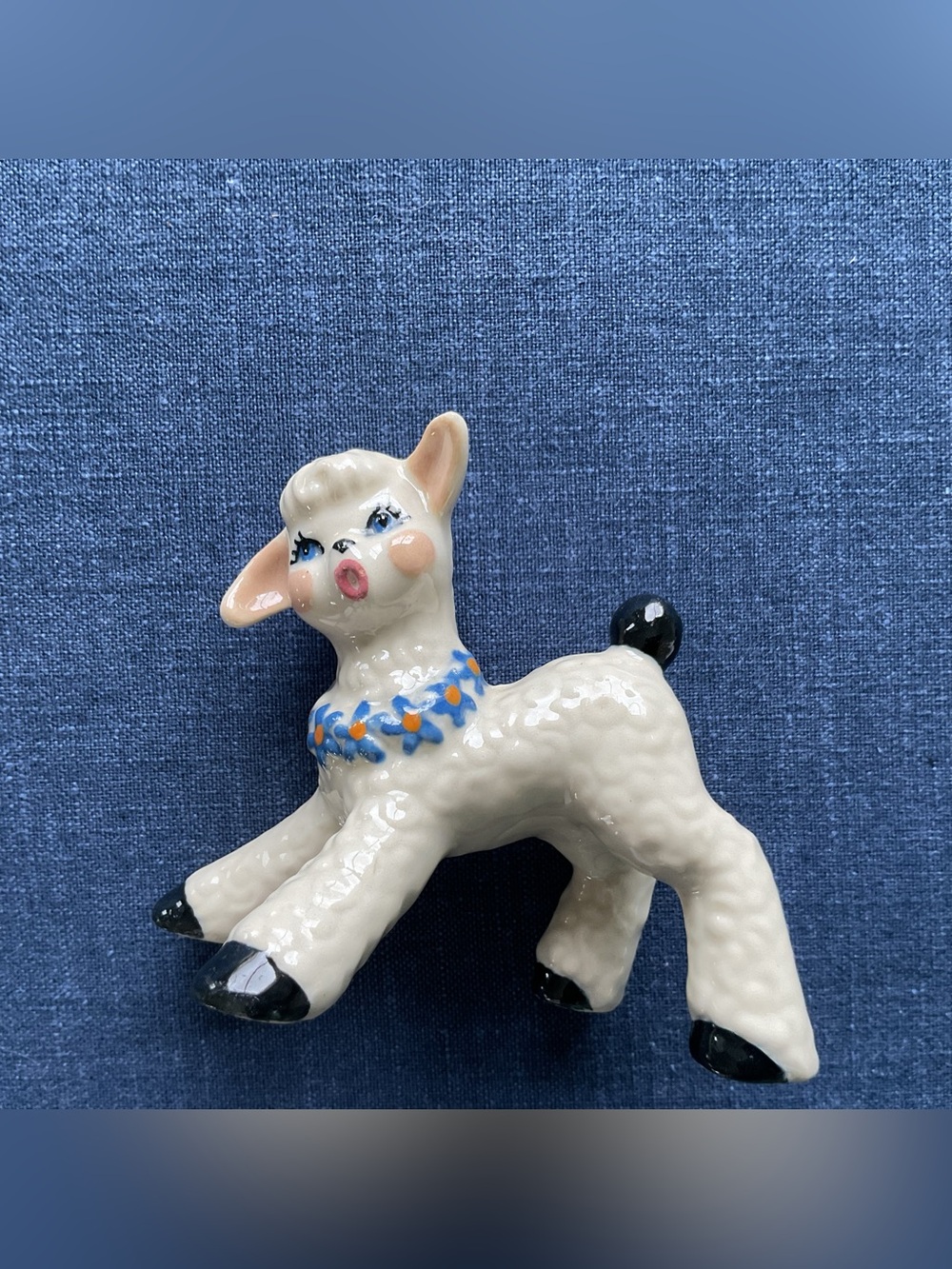 Vintage Ceramic Arts Studio Charming Handcrafted Baby Lamb Figurine